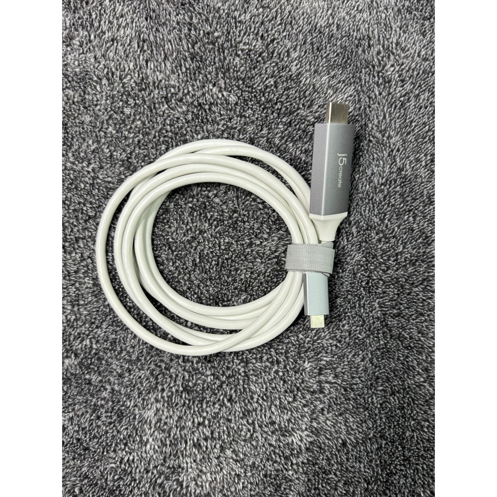 j5create USB-C to HDMI Adapter Cable JCC153G Space Gray and White 6ft